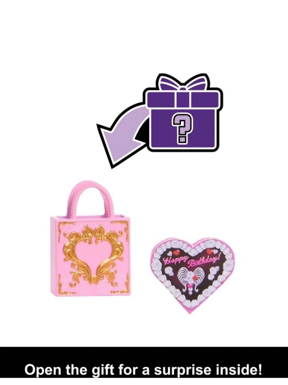 Monster High Scary Sweet Birthday Cupid Asteria Doll in Party Dress with Balloon